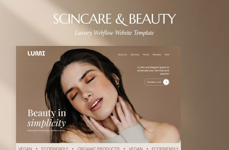 Lumora Beauty website design