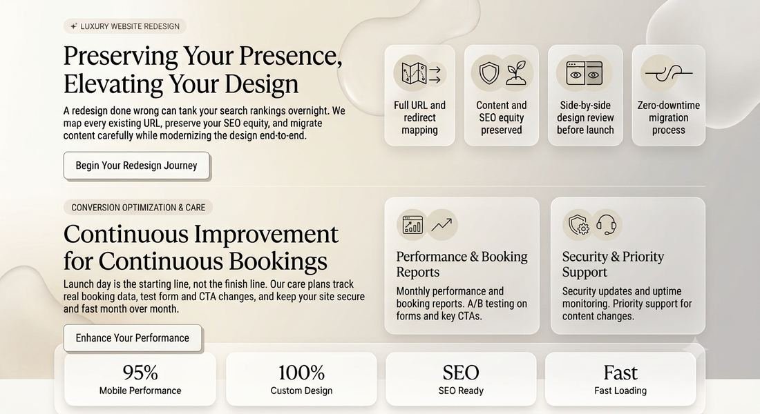 Conversion Optimization & Care showcase